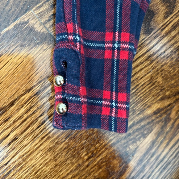 Janie and Jack - Toddler Girl - Tartan Button Cuff Ponte Pant - Size 4 - Picture 4 of 7
